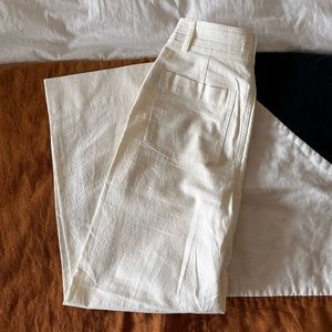 Apiece Apart Classic Merida Pant in Cream Size 2 NWOT
